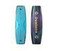 Duotone Jaime SLS kitesurfing kiteboard in blue and black with gold and purple accents