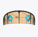 Duotone Rebel SLS 2026 beige and blue kitesurfing kite with bold graphics