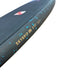 Duotone Skybrid SLS wing foil board, black with blue detailing, 5'11" size visible