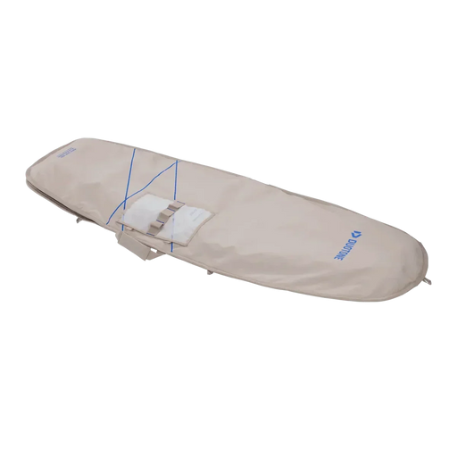 Duotone beige kite foil board bag with blue logo and external pocket