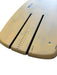 Duotone kite foil board close-up, beige color with slot tracks and lift adjustment markings