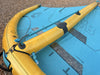 Duotone Unit D/LAB 4.0m wing Fusion carbon boom, handle and inflation valve detail
