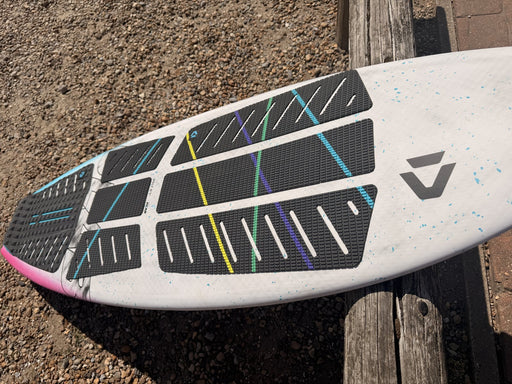 Duotone Volt D/LAB 5'1 kite surfboard deck, angled view