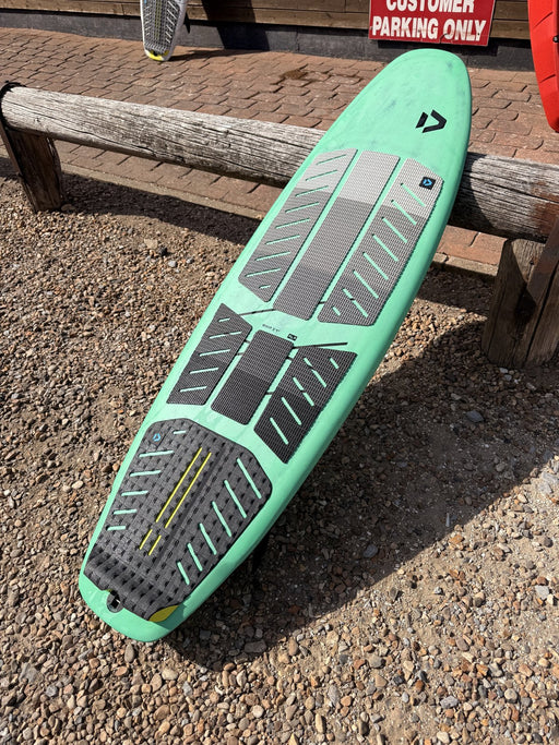 Used 2026 Duotone Whip SLS 5'1 kite surfboard, full deck view with pads