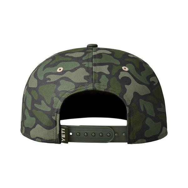 Yeti Sunrise Elk Flat Brim Hat Tan/Green Camo