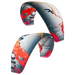 F-One Bandit kitesurfing kite with grey, orange, and red design, size 9m visible.