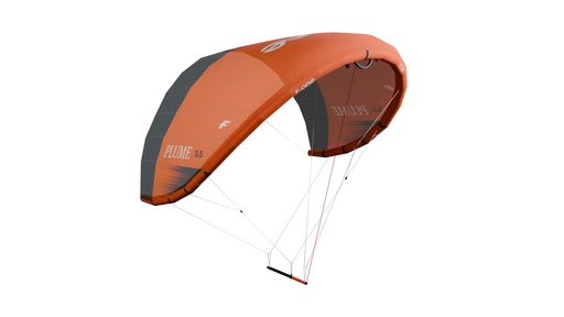 F-One Plume 3.5 orange wing foil with black accents for wing foiling