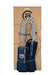 Foil Board Company coiled wingboard knee leash with black neoprene cuff on retail packaging