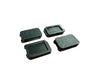 Duotone footstrap insert track plates for twin tip kiteboard, black, textured finish