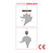 Grey surf cap with brim, impact-tested to EN812:2012 safety standard, CE certified.