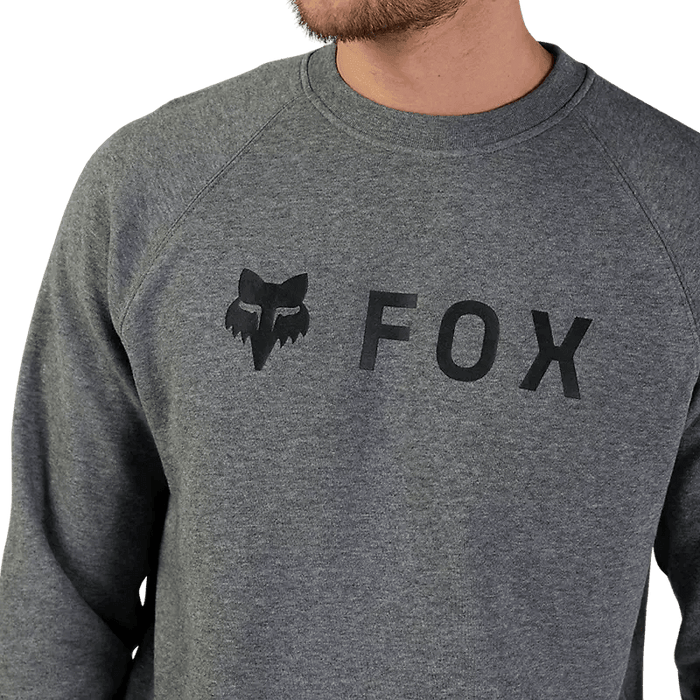 Fox Adsolute Crew fleece sweatshirt Heather Graphite - Boardworx