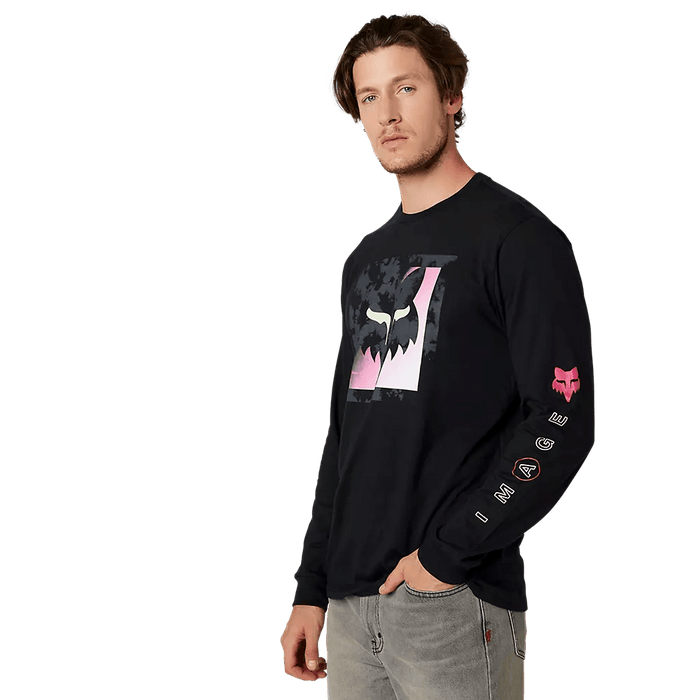 Fox Detonate Long Sleeve Premium Tee Black - Boardworx