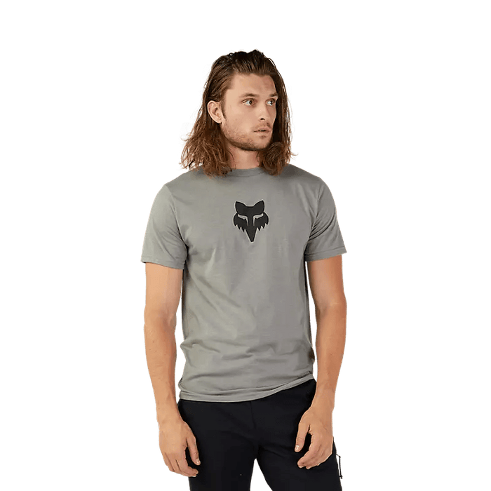 Fox Head Premium Tee Heather Graphite Grey - Boardworx