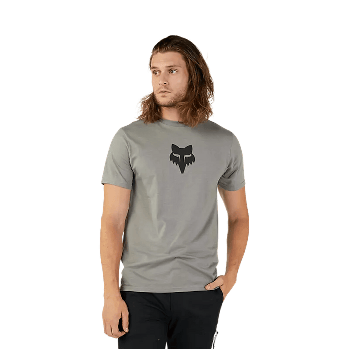 Fox Head Premium Tee Heather Graphite Grey - Boardworx