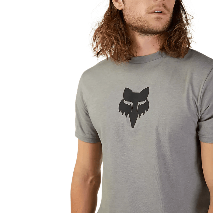 Fox Head Premium Tee Heather Graphite Grey - Boardworx