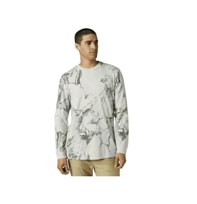 Fox Karrera Long Sleeve Tee Light Grey