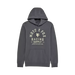 Fox Racing dark grey pullover hoodie with chest logo and kangaroo pocket