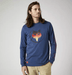 Fox Skarz Long Sleeve Tee Dark Indigo - Boardworx