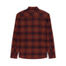 Fox Survivalist Core Flannel Long Sleeve Shirt 2026 in Amber Scarlet, back view