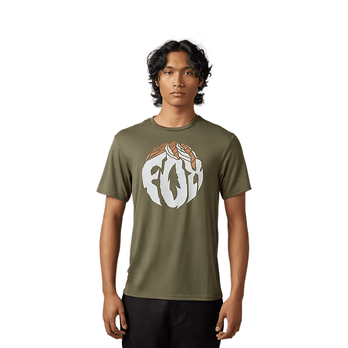 Fox Turnout Tech Tee Olive Green - Boardworx