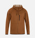 Hurley Cabrillo Heat Full Zip Fleece bronzed brown hooded jacket with front pockets