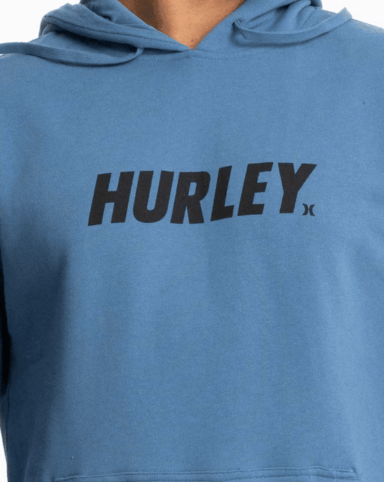 Hurley Fastlane Solid Hoody Blue - Boardworx