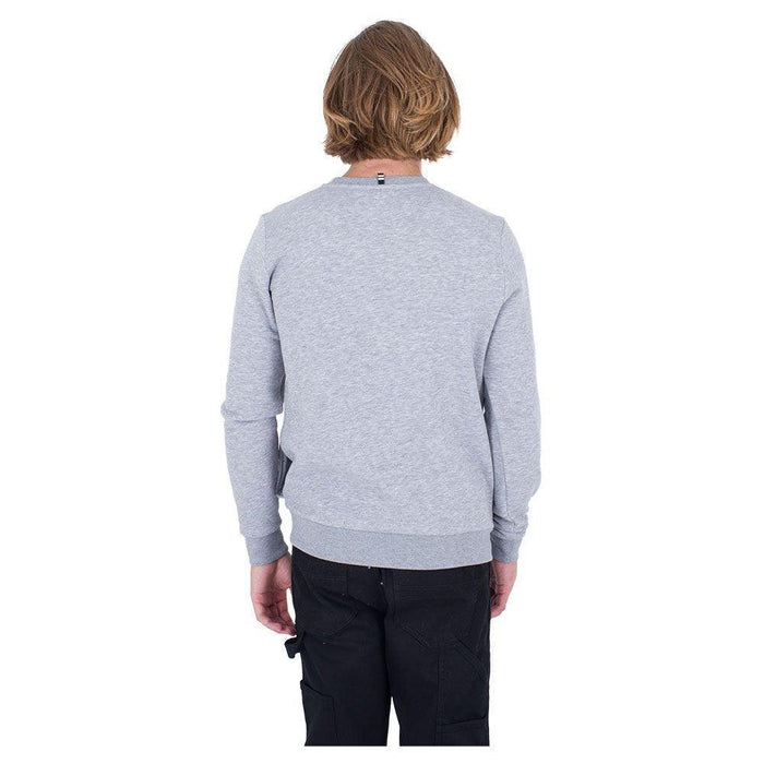 Hurley Hurler Mens Crew Heather Grey - Boardworx