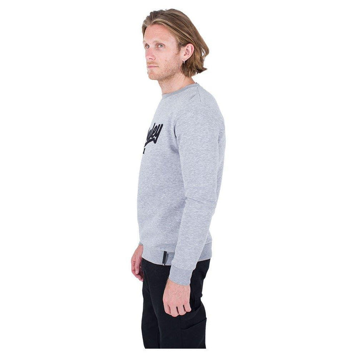 Hurley Hurler Mens Crew Heather Grey - Boardworx