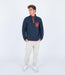 Hurley Middleton Quilted 1/4 Snap Sweatshirt Armored Navy - Boardworx