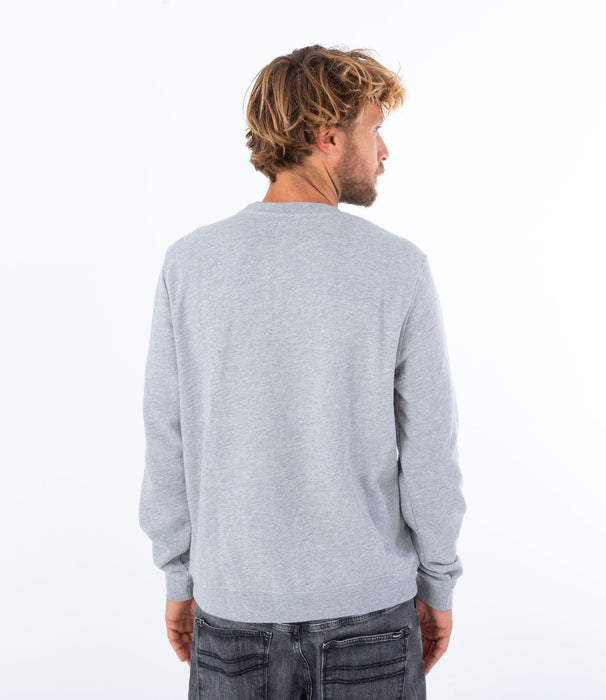 Hurley One and Only Solid Crew Sweatshirt Dark Grey Heather - Boardworx