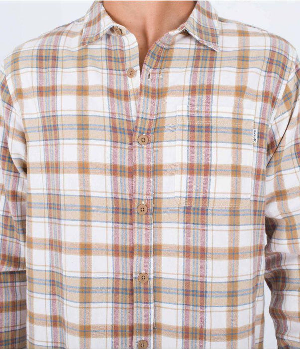 Hurley Portland Organic Flannel Shirt Maple Cream - Boardworx