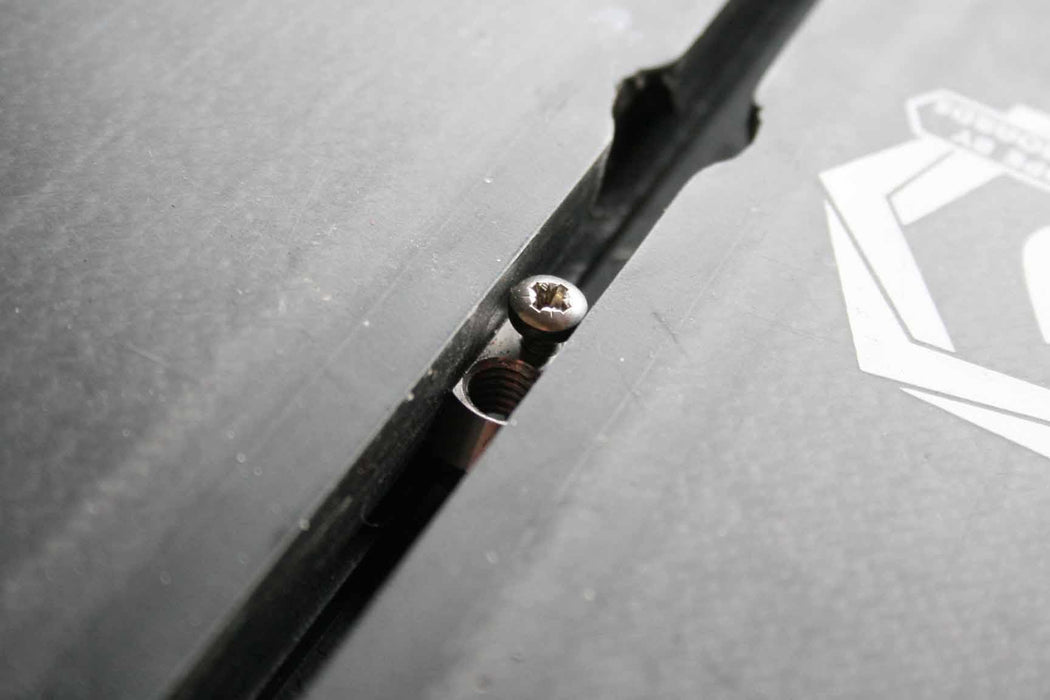 Boardworx hydrofoil locking M8 track nut stainless steel for wing foil 9mm tracks close-up