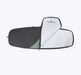 Ion Core twin tip kiteboard bag, black and white, open to show inner lining