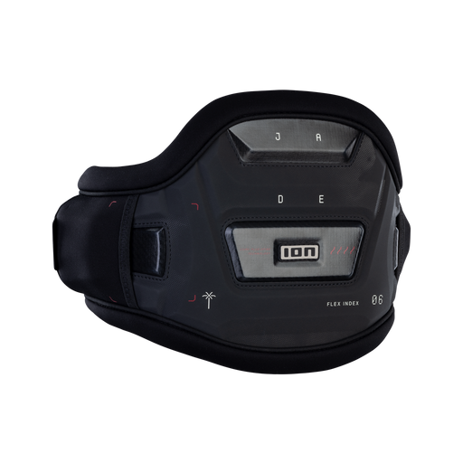 ION Jade women’s windsurf waist harness in black, front view
