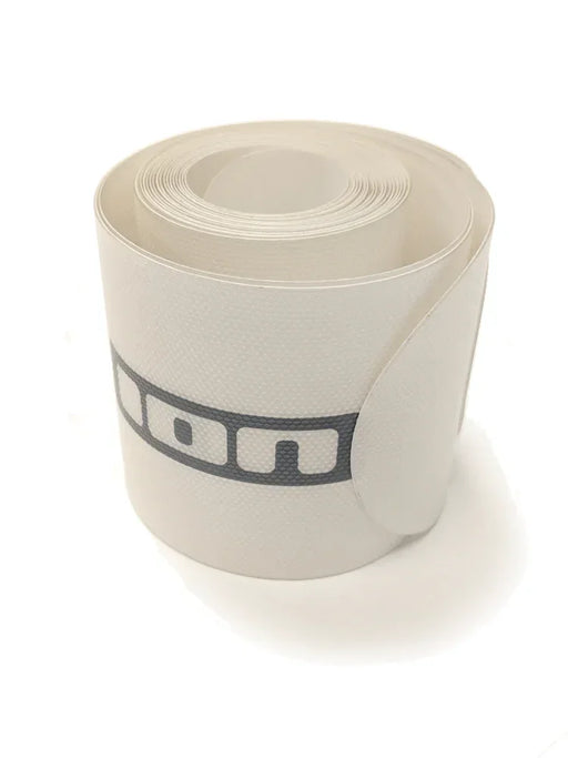 ION white rail protector tape roll for SUP or windsurf board with textured finish and grey logo