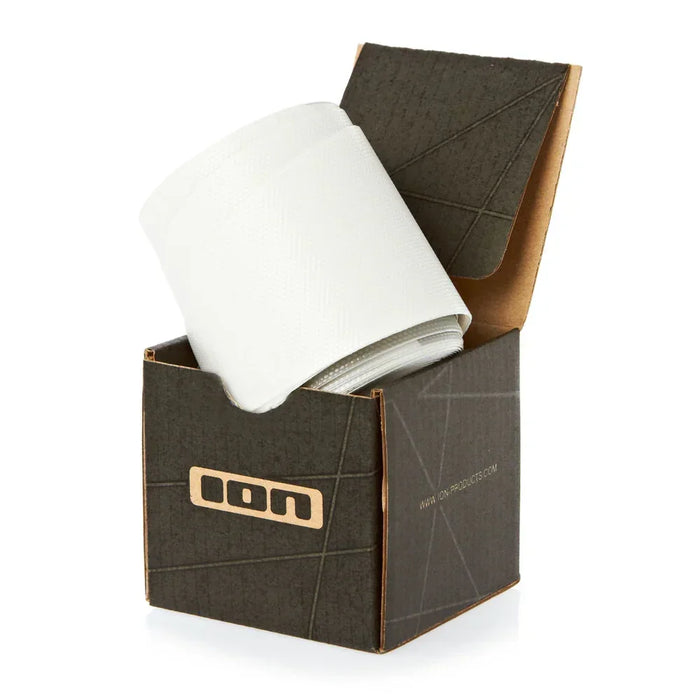 ION white rail tape for SUP and windboards, unrolled in branded box