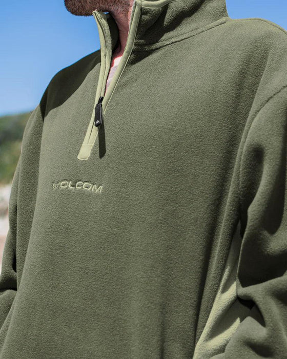 Volcom Error 92 Mock Neck Winter Moss Fleece