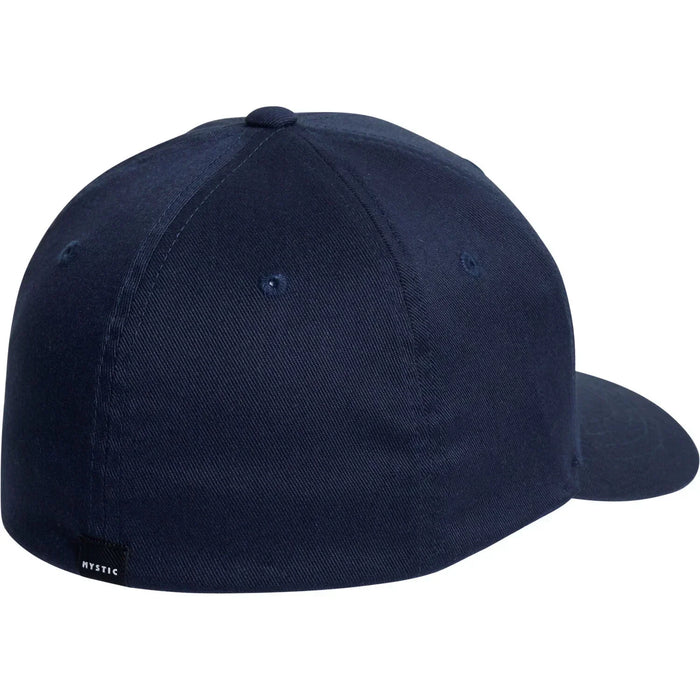 Mystic navy cap with curved brim, watersports surf clothing accessory