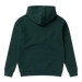 Mystic Brand hooded sweat top in cypress green, plain back, surf clothing