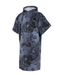 Mystic Poncho Velours Blue Black Changing Robe - Boardworx