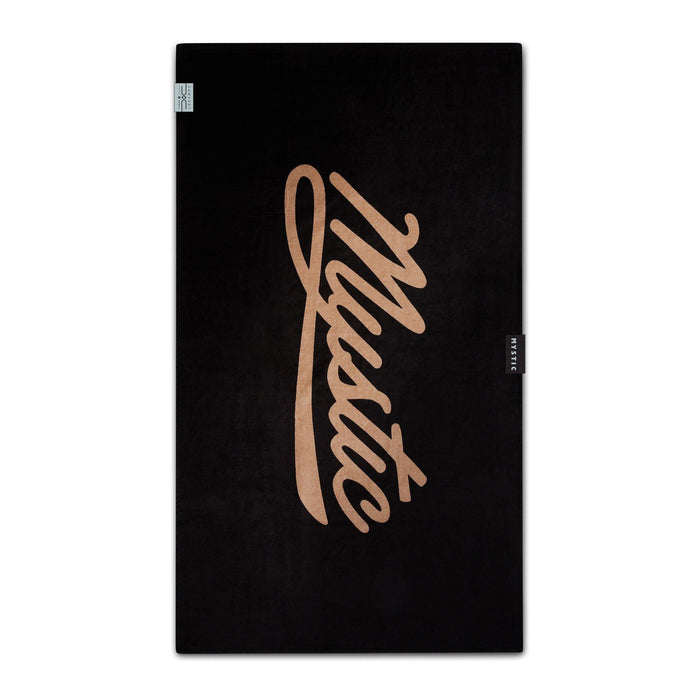 Mystic Quick Dry Black Terry Towel Beach Towel - Boardworx