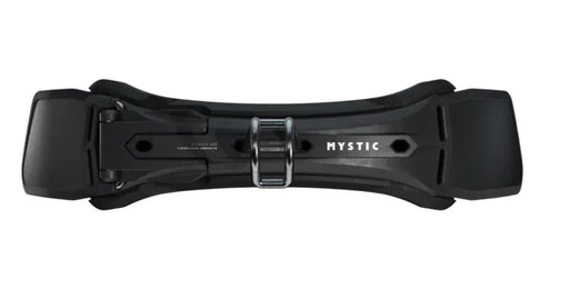 Mystic Stealth Gen 3 black windsurf harness spreader bar with hook, front view