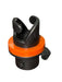 Naish Surelock valve pump nozzle, black and orange plastic connector for watersports gear
