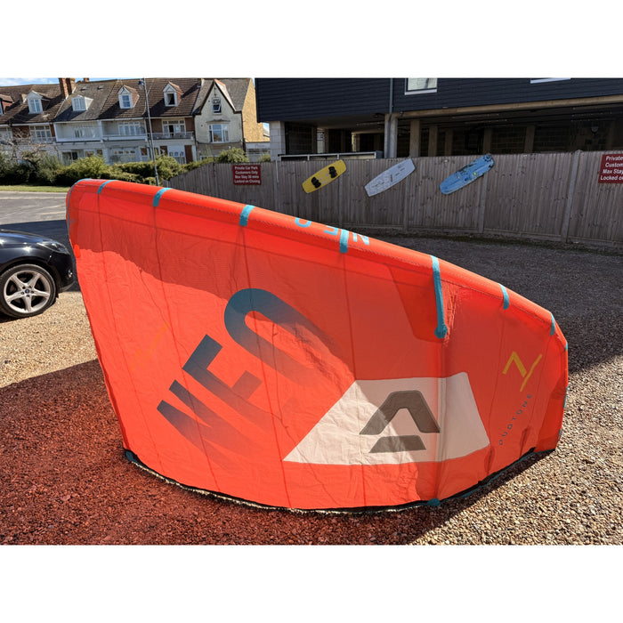 Duotone Neo 7m 2020 kite front view showing NEO branding and yellow 7 size