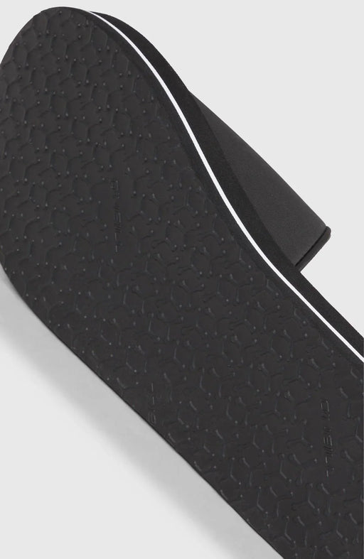 O’Neill men's black adjustable slides with textured sole, ideal for watersports wear