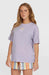 O'Neill beach vintage tee in purple gleam, short sleeve surf clothing, palm logo on chest