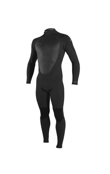 O'Neill Epic 3/2mm Back Zip Full Wetsuit in black, full-length, long sleeves