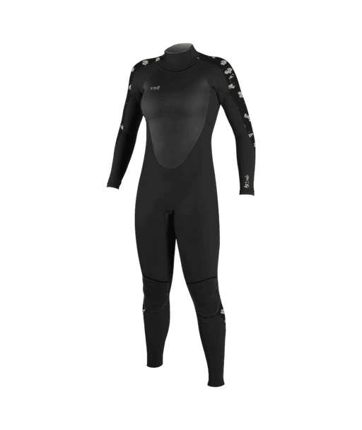 O'Neill Epic 5/4mm Womens Winter Wetsuit Black Daisy - Boardworx