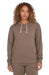 O'Neill Essentials Script Hoodie in taupe with front logo and drawstring, women's surf clothing