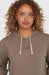 O'Neill Essentials brown hoodie with white drawstrings and script logo, surf clothing